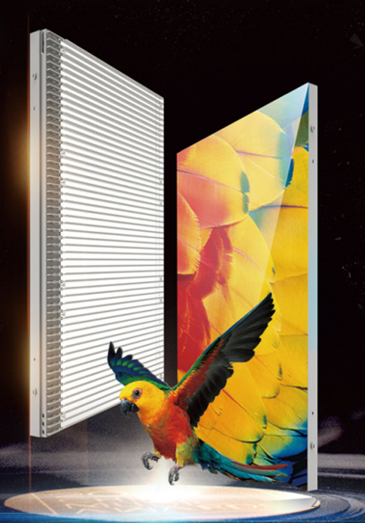 正发光透明显示屏