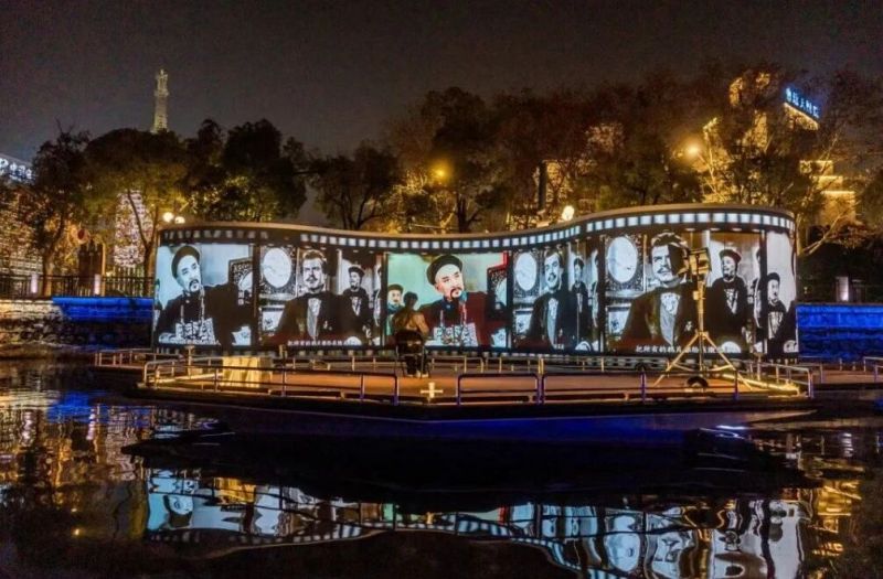 江苏南通-濠河夜画